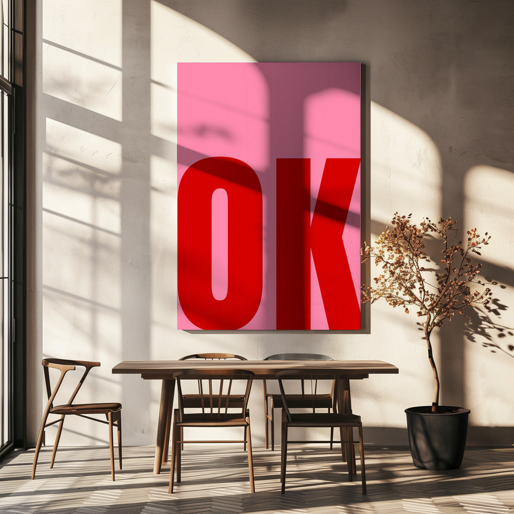 Fettgedruckter minimalistischer Text | Leinwand
