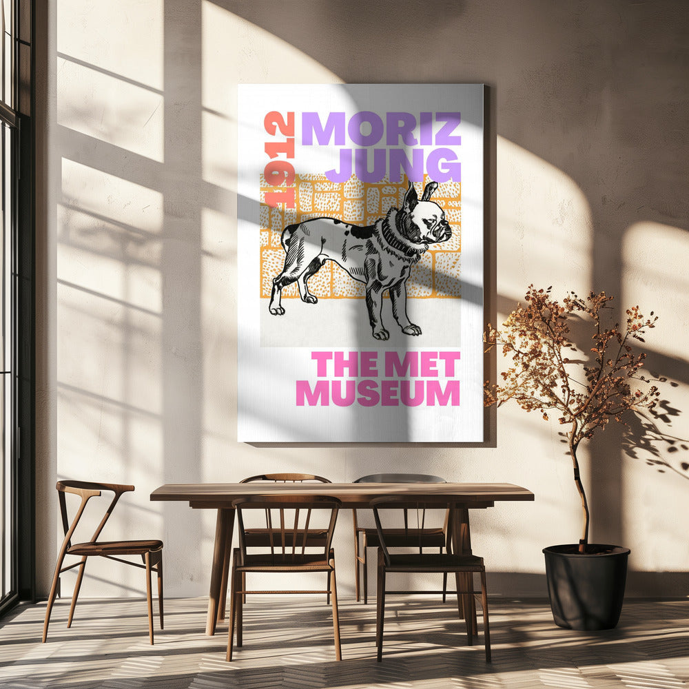 Skizze einer Bulldogge | Leinwand