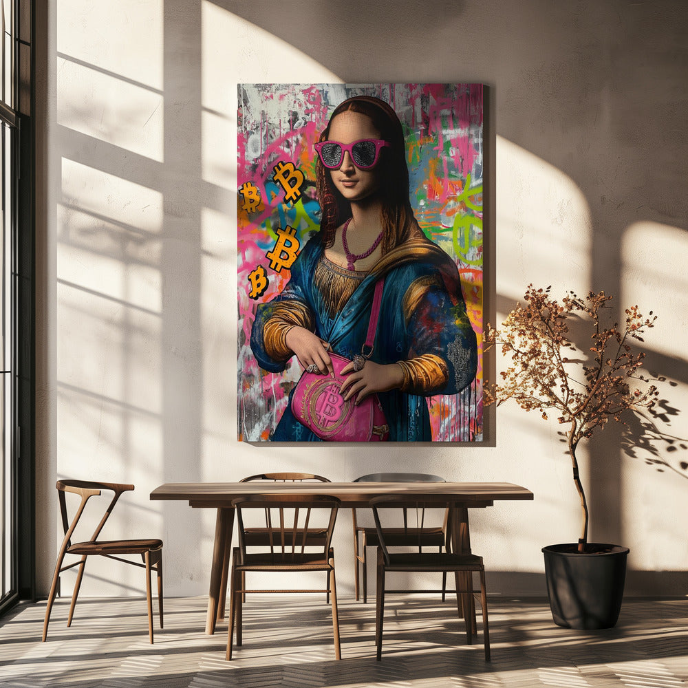 Monalisa Bitcoin | Leinwand