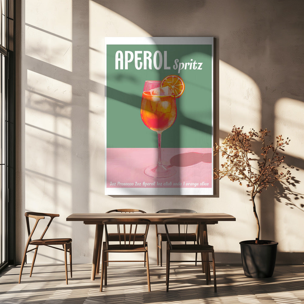 Aperol Spritz Cocktail | Leinwand
