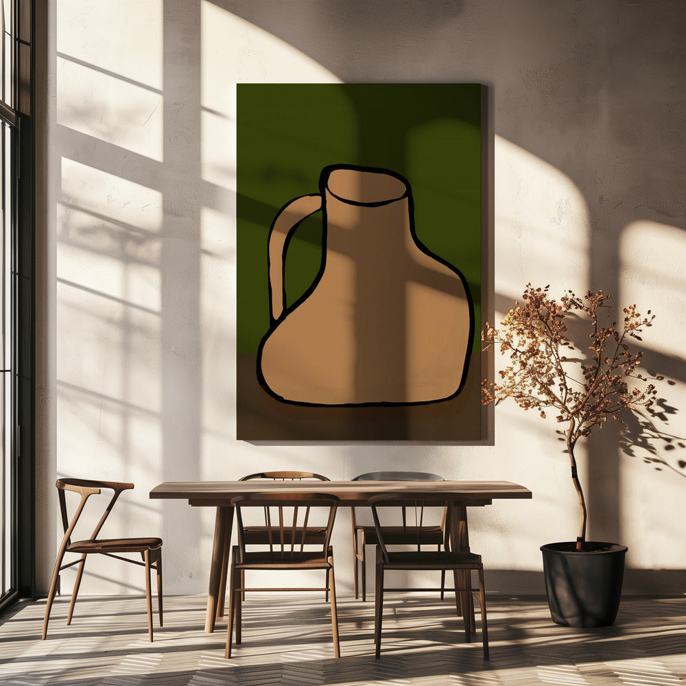Die schiefe Vase | Leinwand