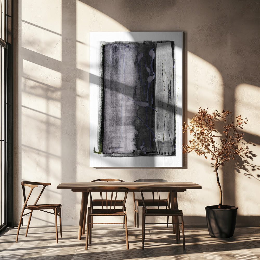 Flüstern in Grau | Leinwand