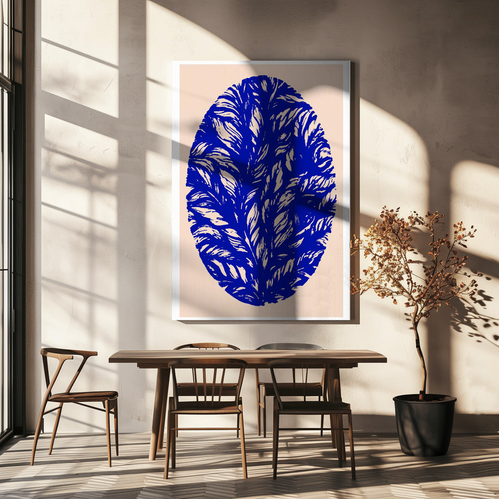 Indigo Bloom Orb | Leinwand
