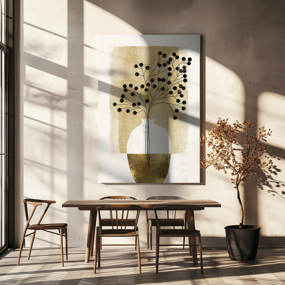 Abstrakte Vase | Leinwand