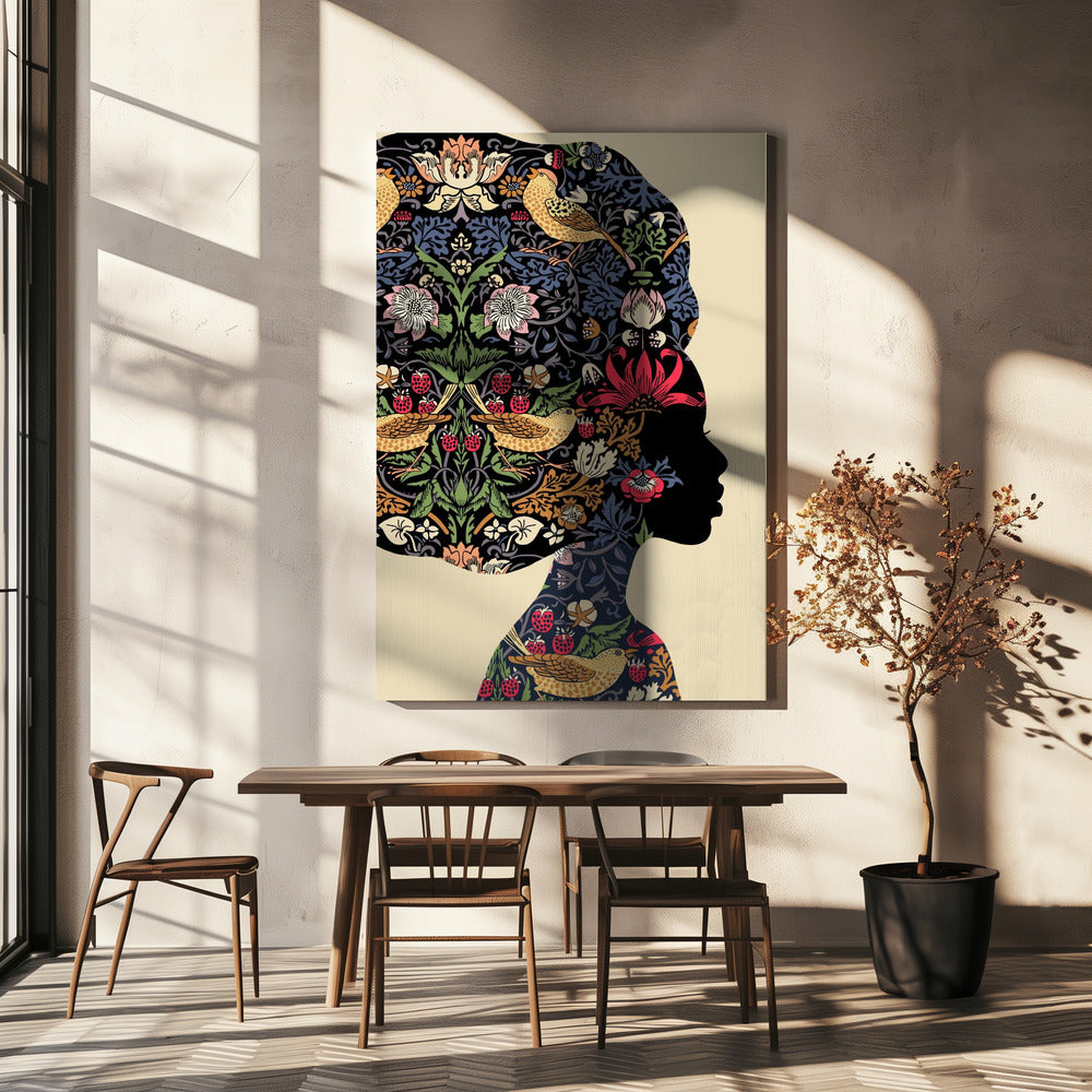 Afro-Frau | Leinwand