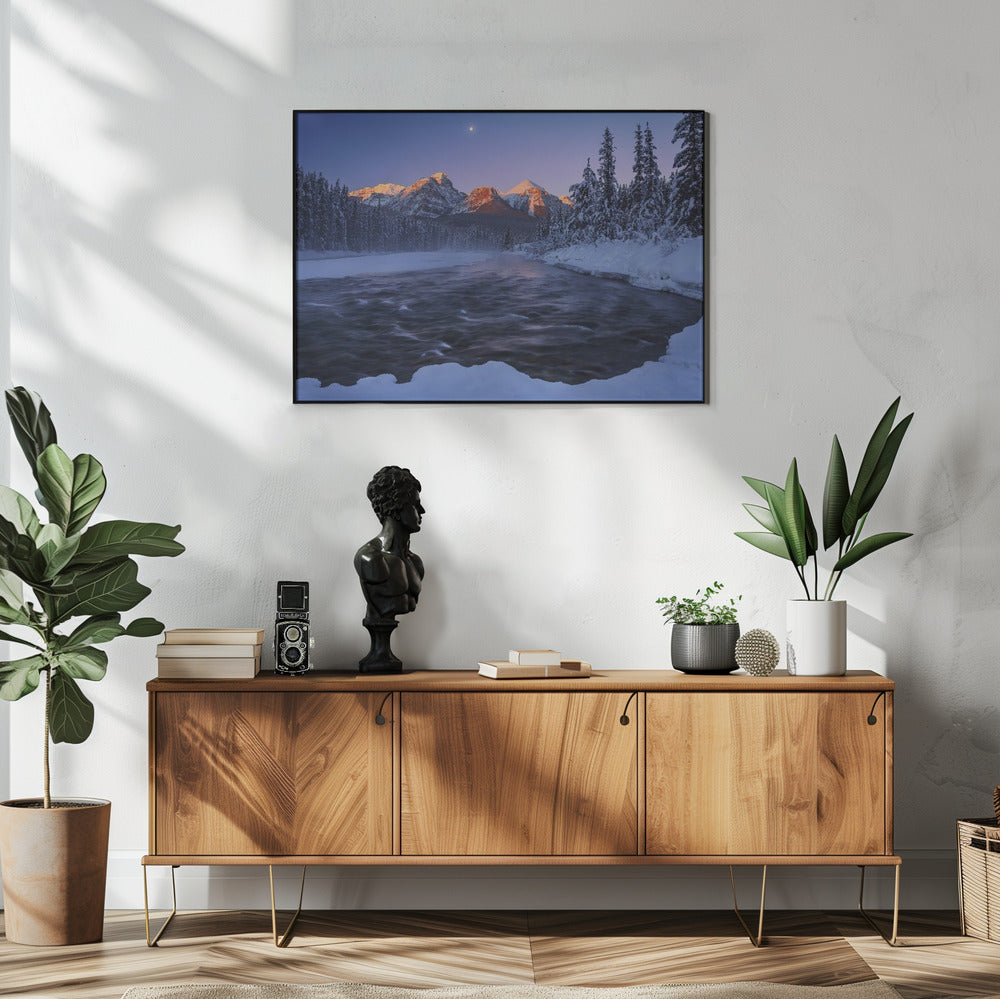 Kanadische Rockies im Winter | Poster