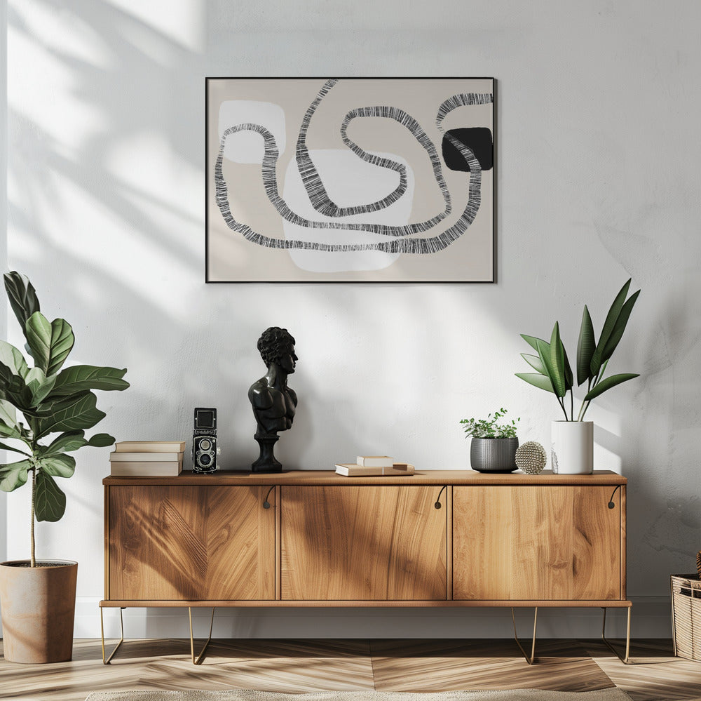 Kräftige Linien und geometrische Formen | Poster