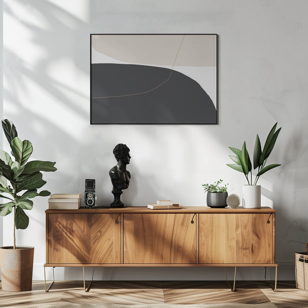 Gebogene Trennlinie | Poster