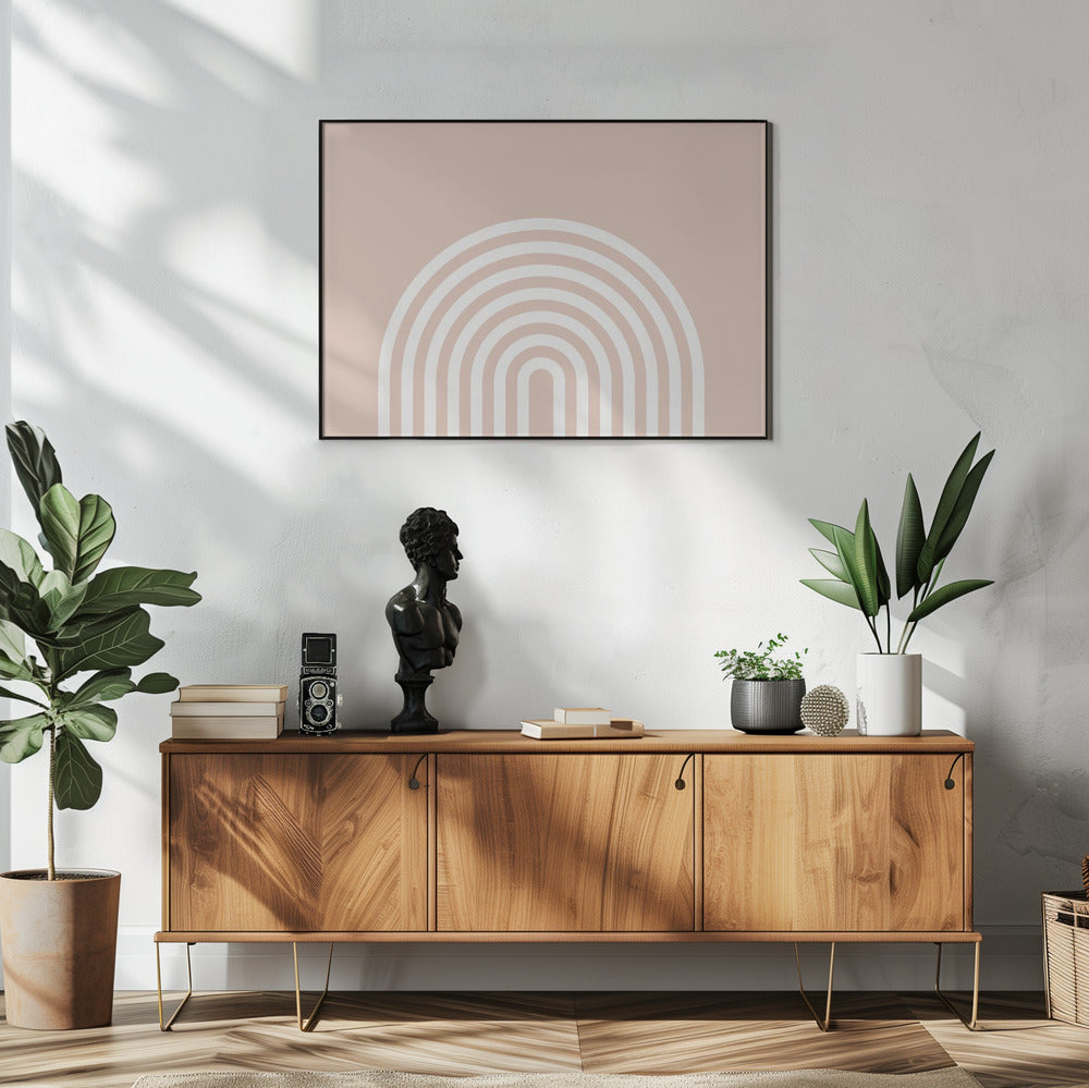 Pfirsich-Regenbogen | Poster