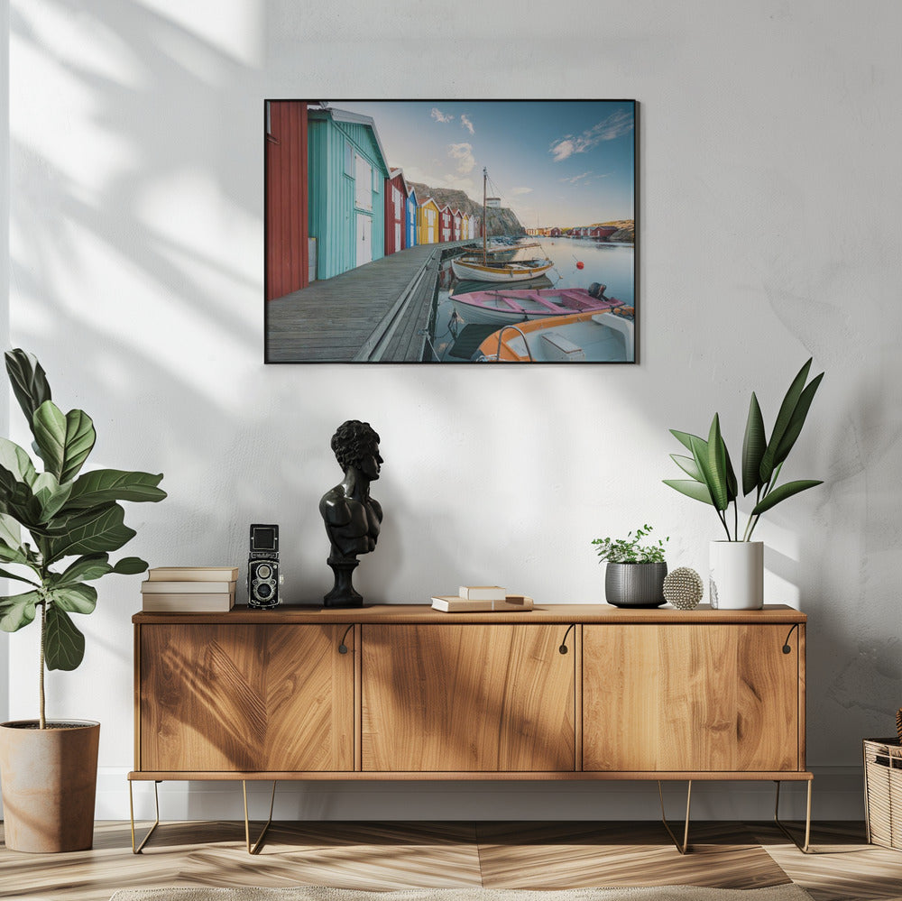 Farbiger Hafen | Poster