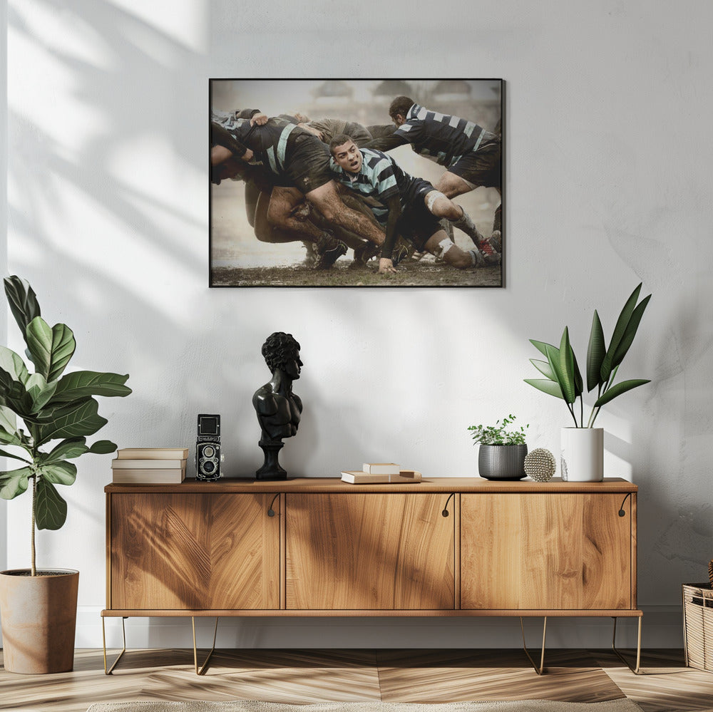 Rugby im alten Stil | Poster