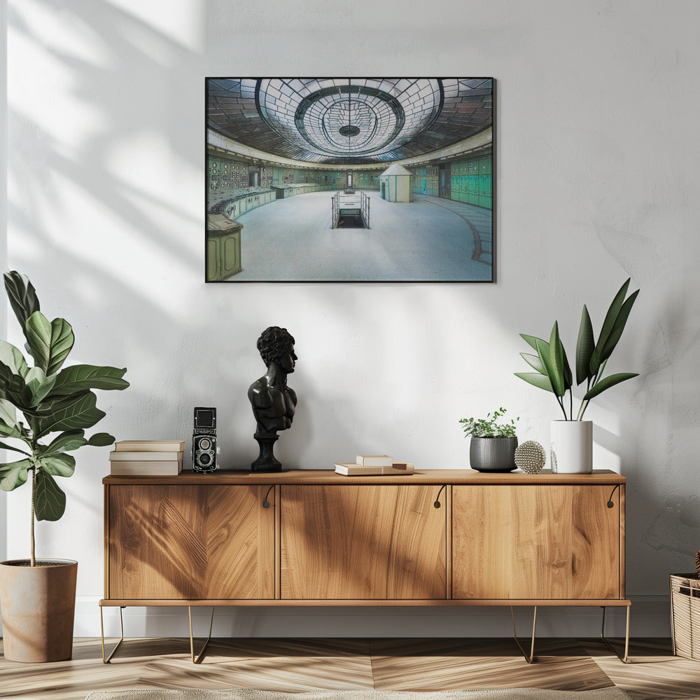 Verlassener Art-Deco-Kontrollraum | Poster