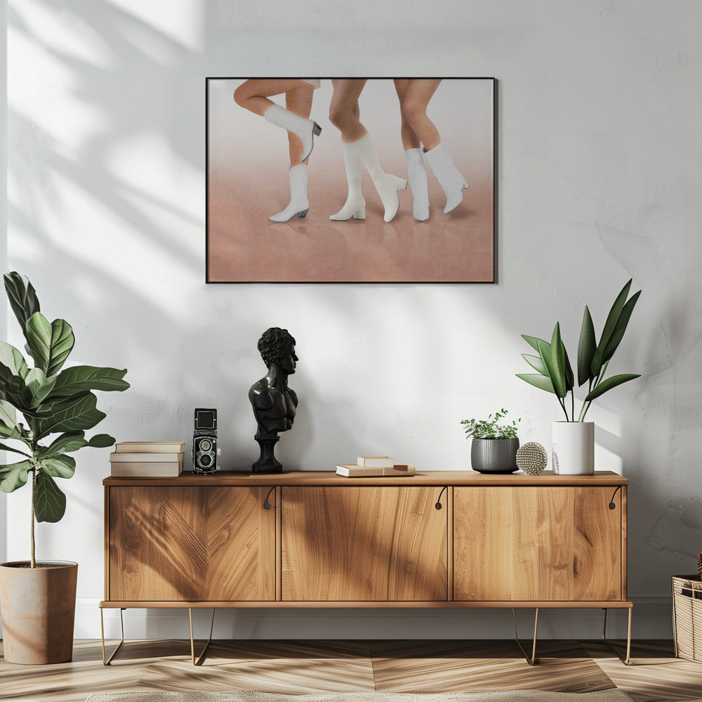 Stiefel in Bewegung | Poster