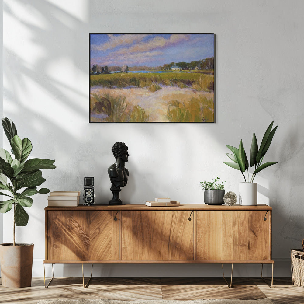 Ruhiger Blick auf das Marschland | Poster