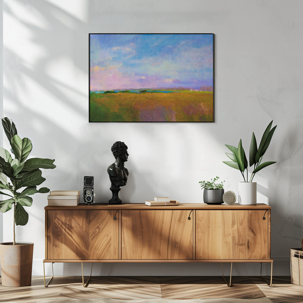 Amber Skyline | Poster