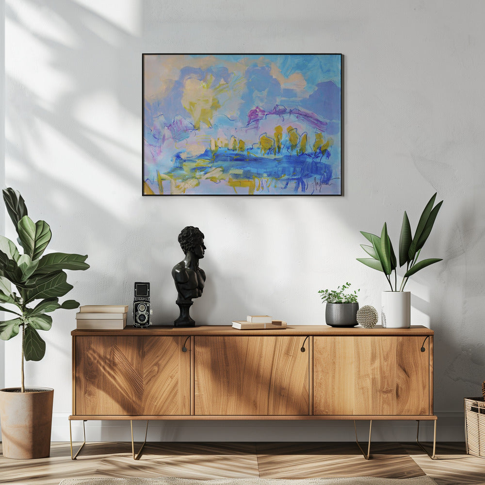 Verträumte Pastelllandschaft | Poster