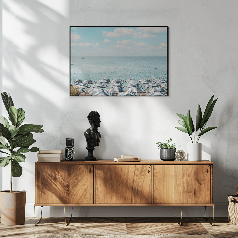 French Riviera Beach Umbrellas II | Poster