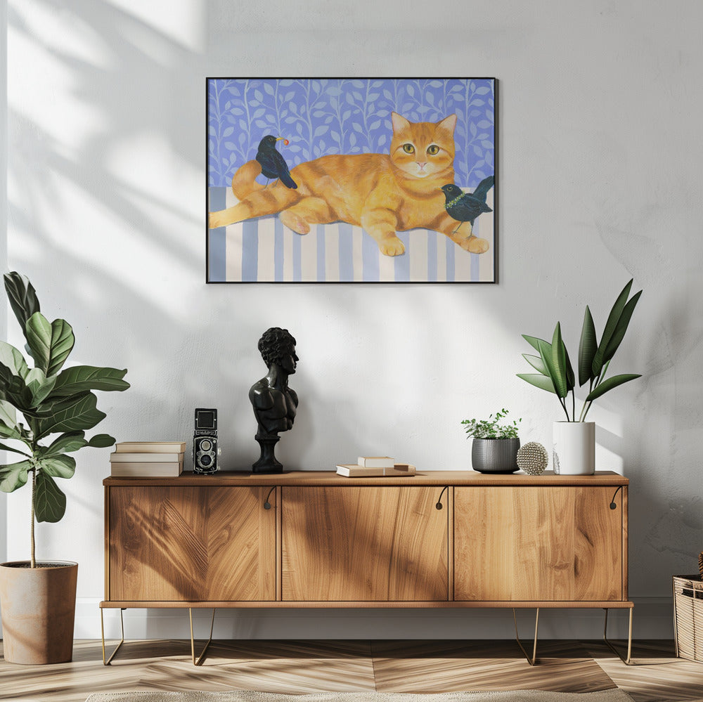 Relaxed Orange Tabby Cat | Poster