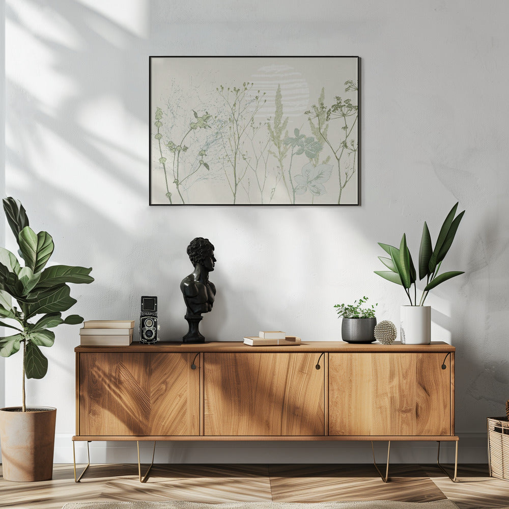 Plant based calming atmosphere natural green | Poster