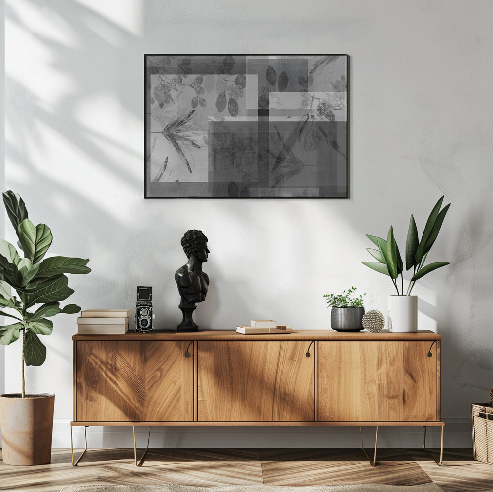 Abstract Botanicals in Neutral Tones | Poster