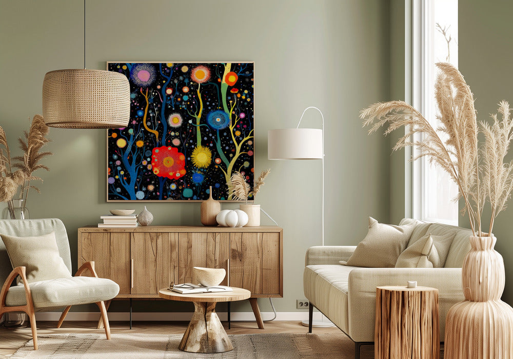 Vibrant Celestial Garden | Canvas
