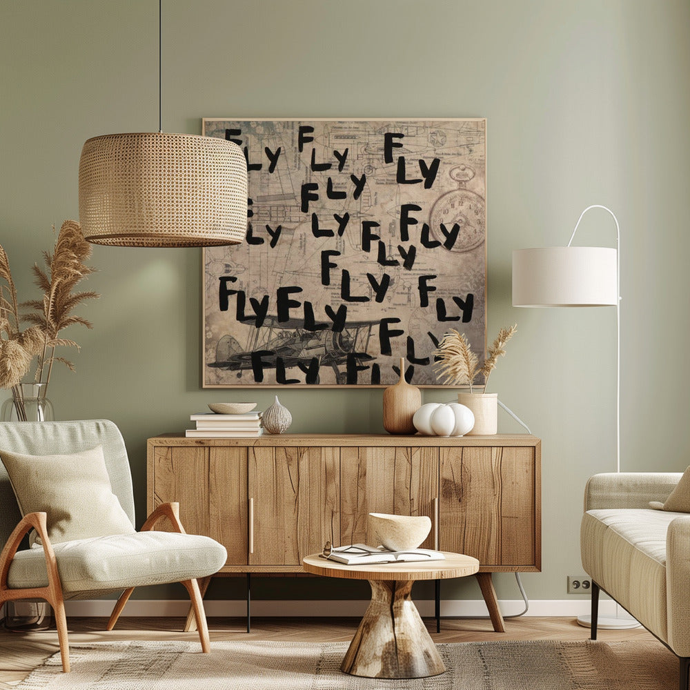 Letter Art [Fliege] | Leinwand
