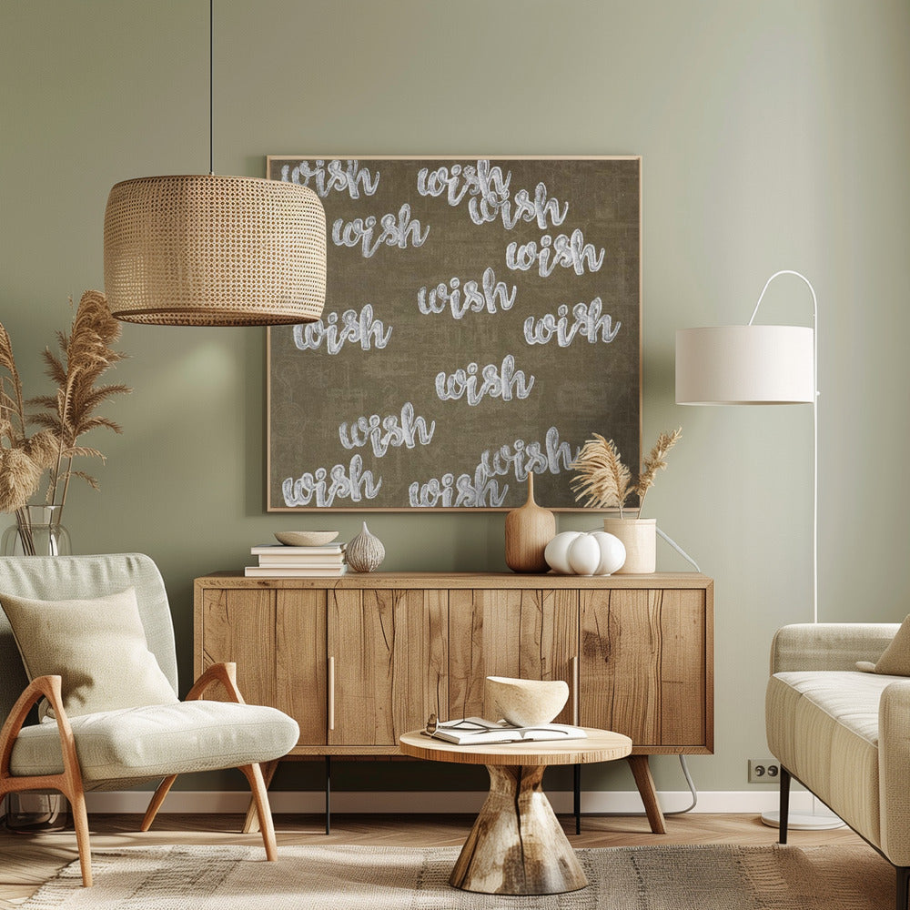 letter art  [wish] | Canvas