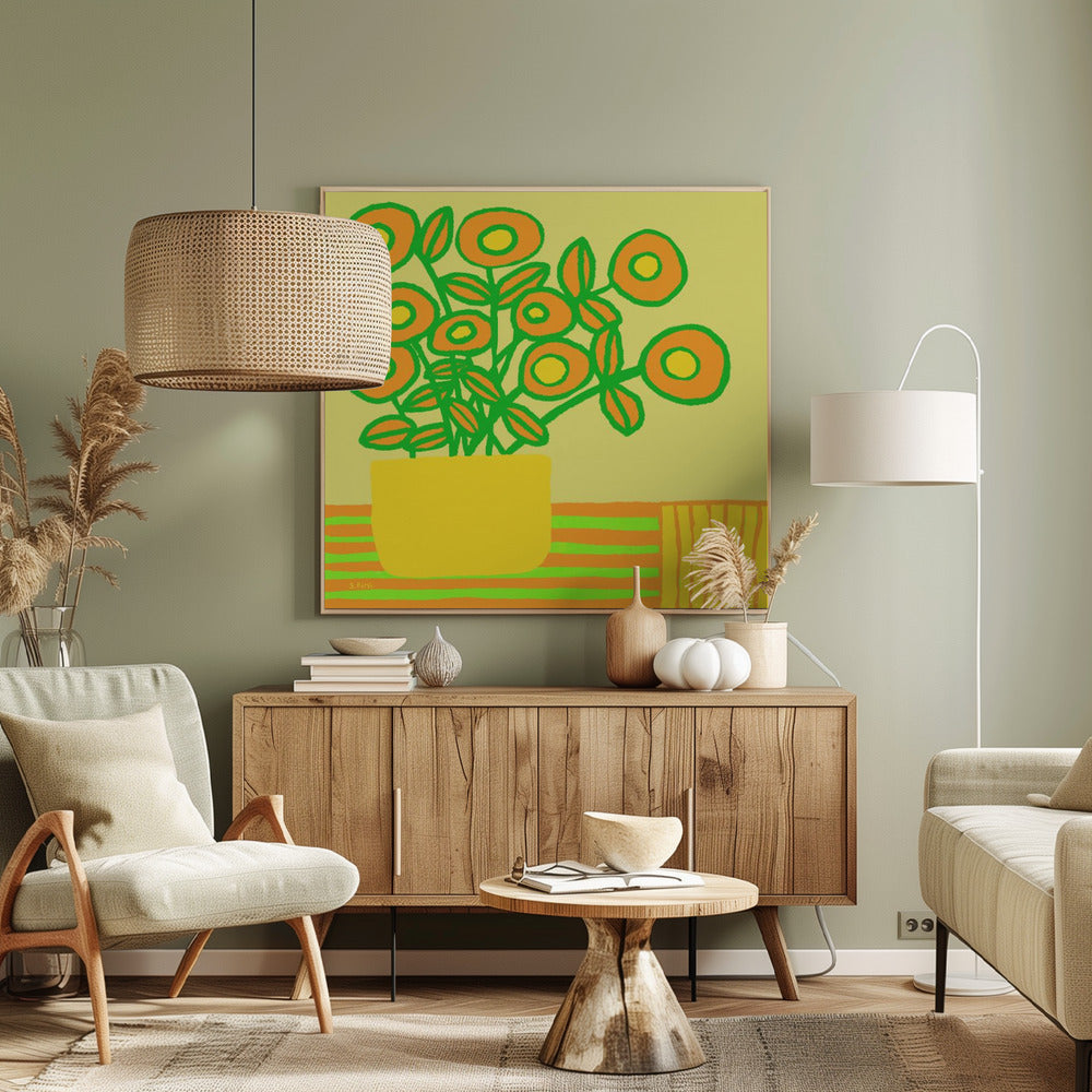 Blumen auf dem Tisch | Leinwand