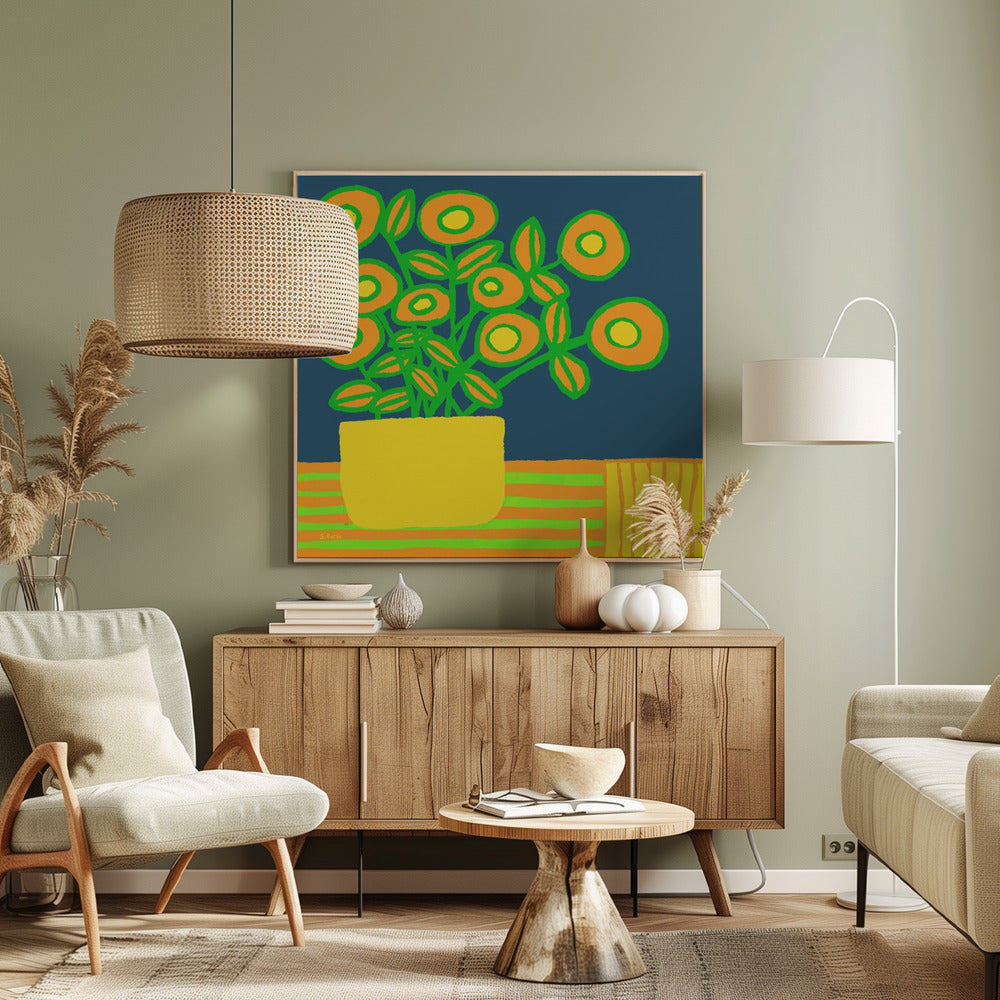 Blumen auf dem Tisch | Leinwand