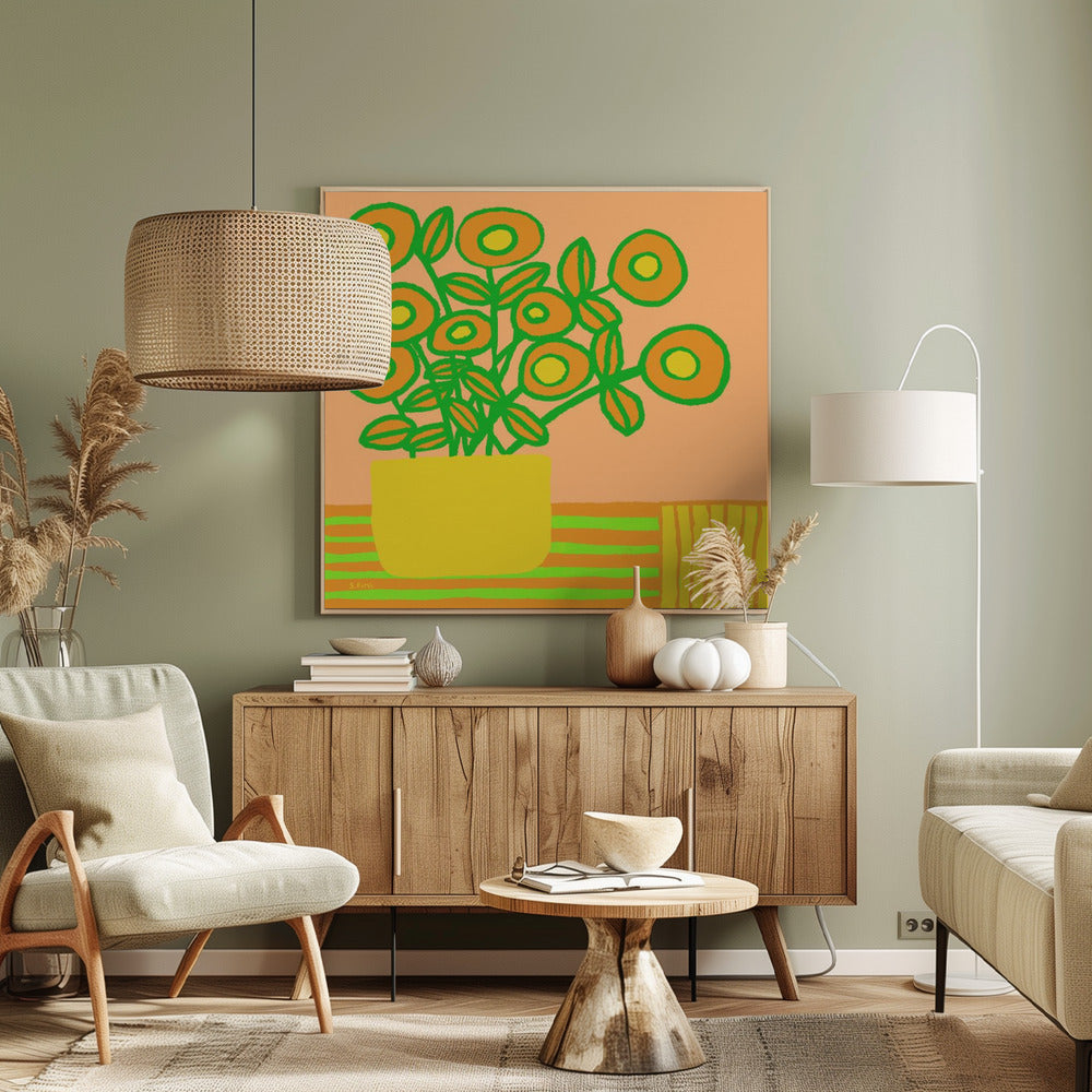 Blumen auf dem Tisch | Leinwand