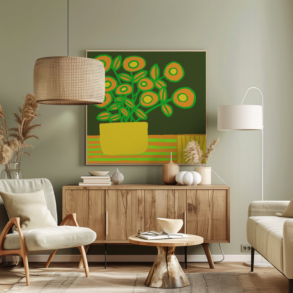 Blumen auf dem Tisch | Leinwand