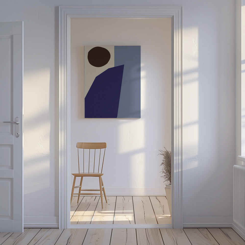Farbblöcke 02 Blau | Leinwand