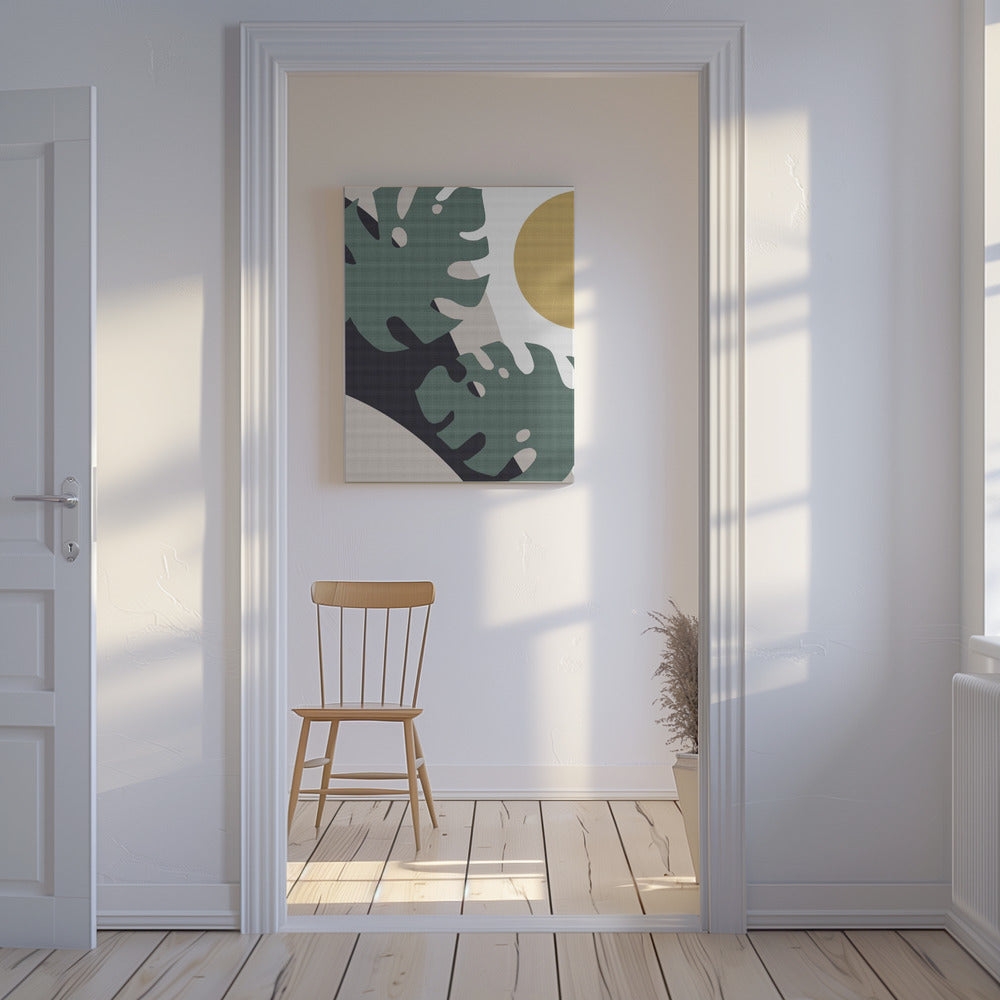 Monstera Cut Out 01 | Leinwand