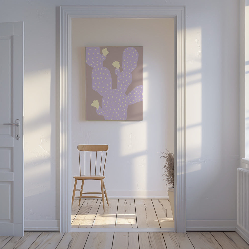 Lilac Cactus | Canvas