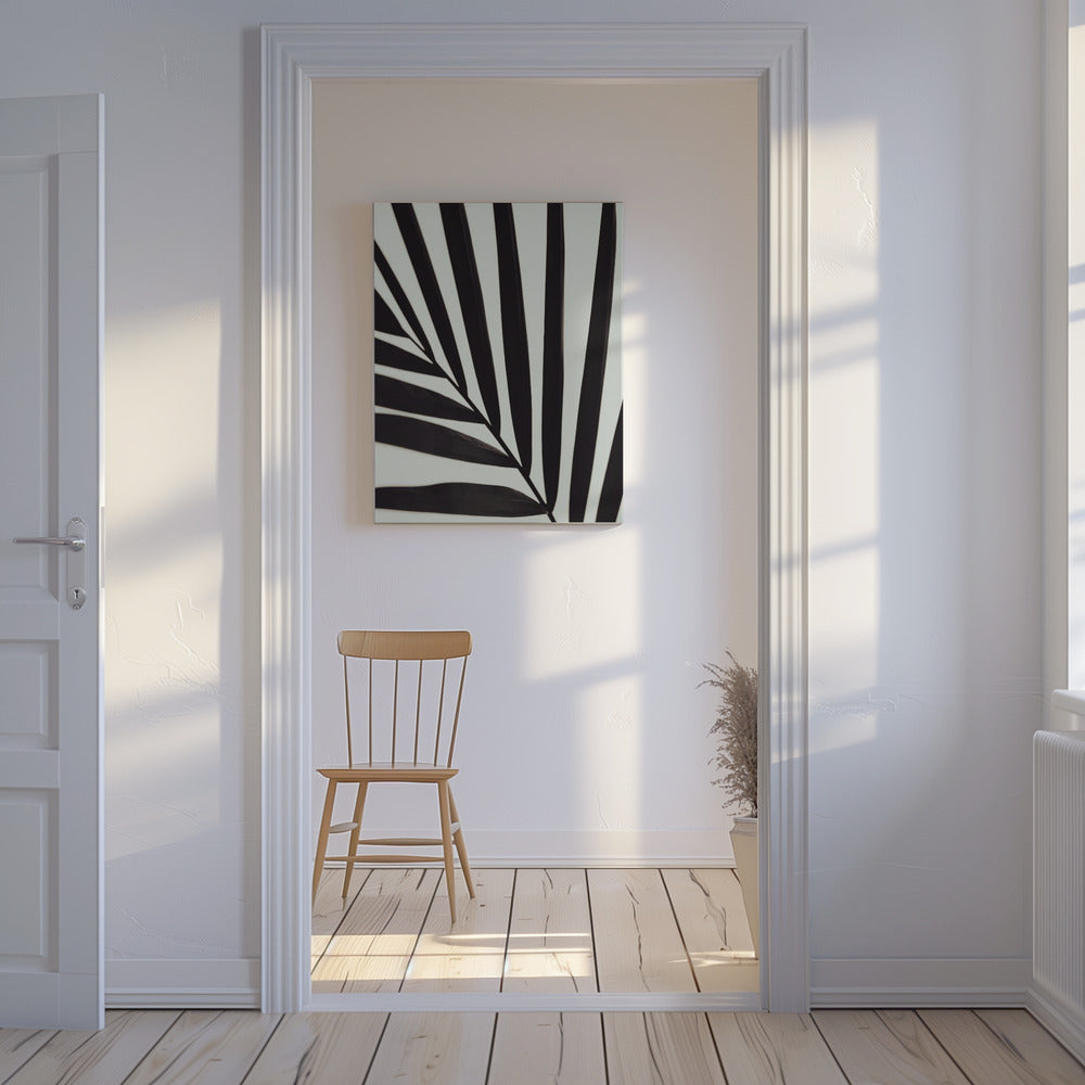 Grafik Palmblatt_1 | Leinwand