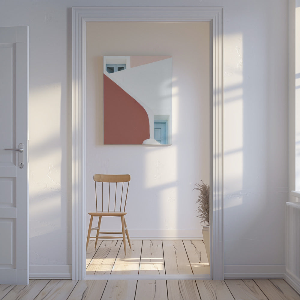 Pastellrosa und Blau | Leinwand