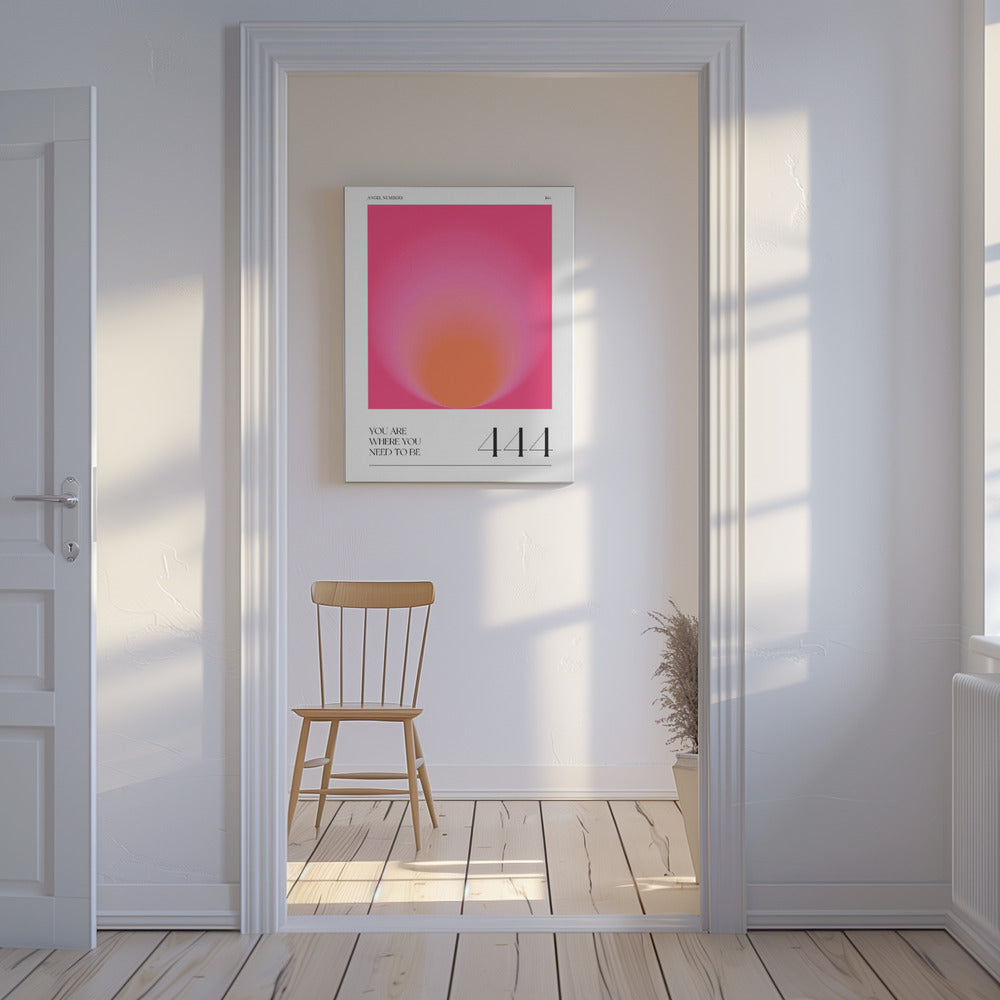 Farbverlauf mit Rosa- und Orangetönen | Leinwand