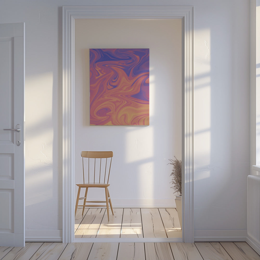 Wirbel des Sonnenuntergangs | Leinwand