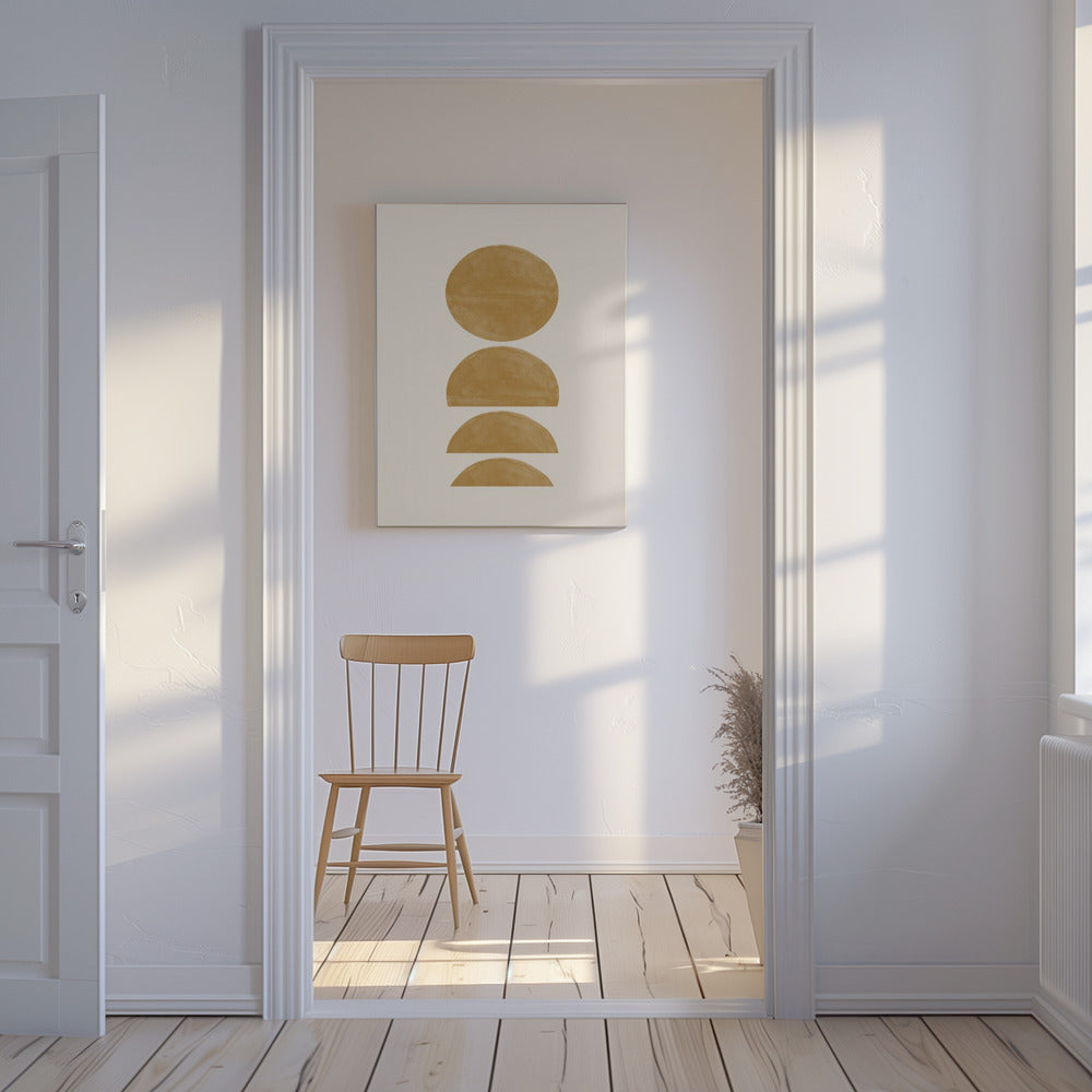 Goldene Crescendos | Leinwand