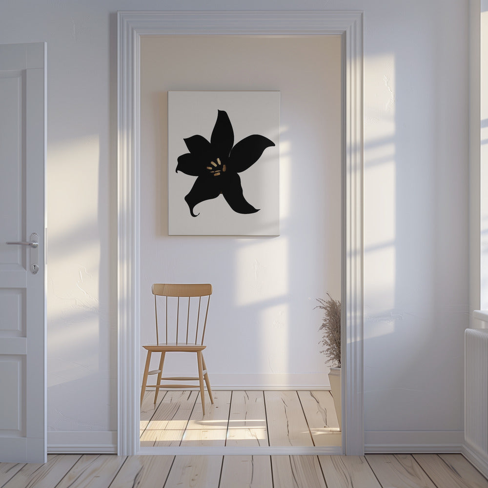 Dunkle Orchidee | Leinwand