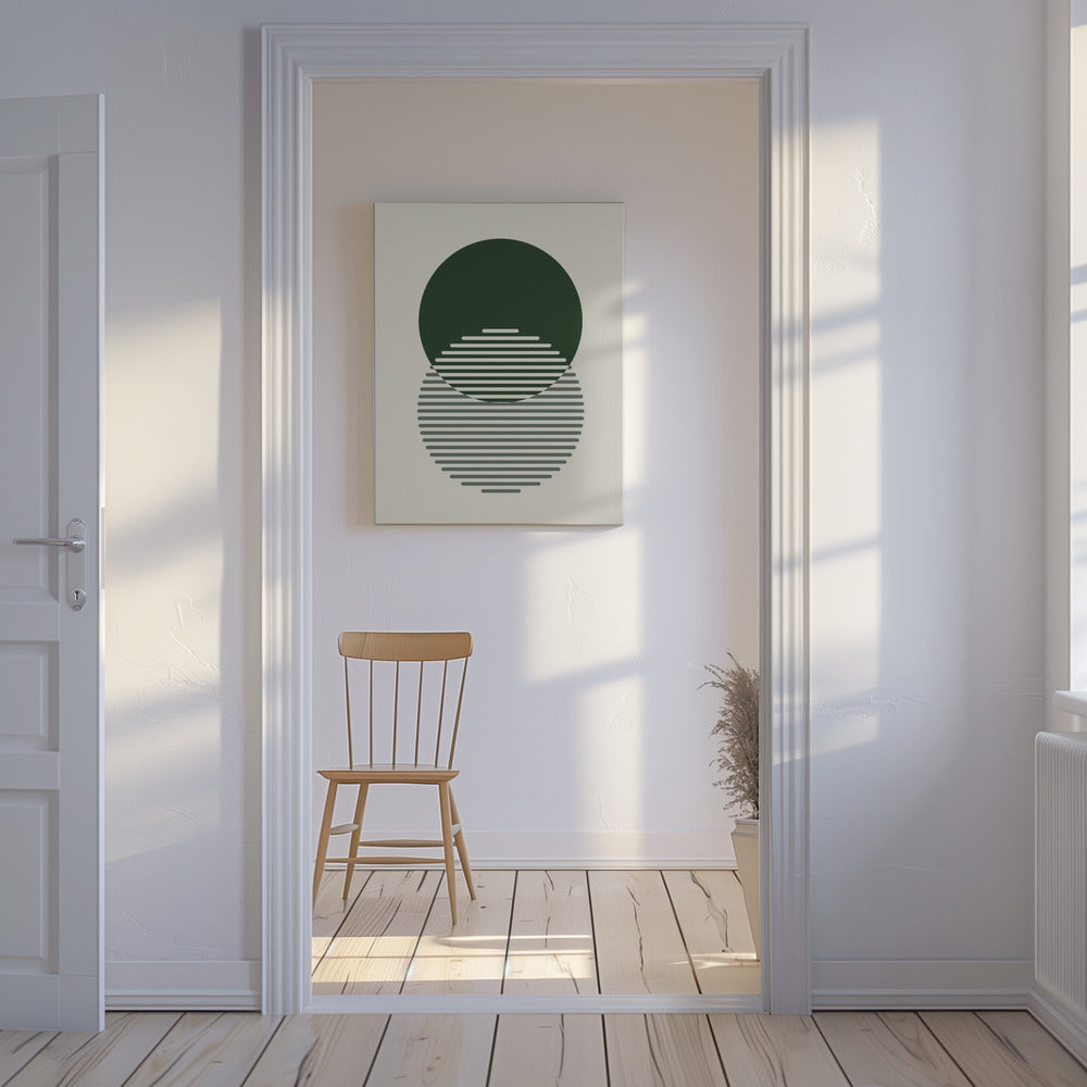 Minimale abstrakte Kreise II | Leinwand