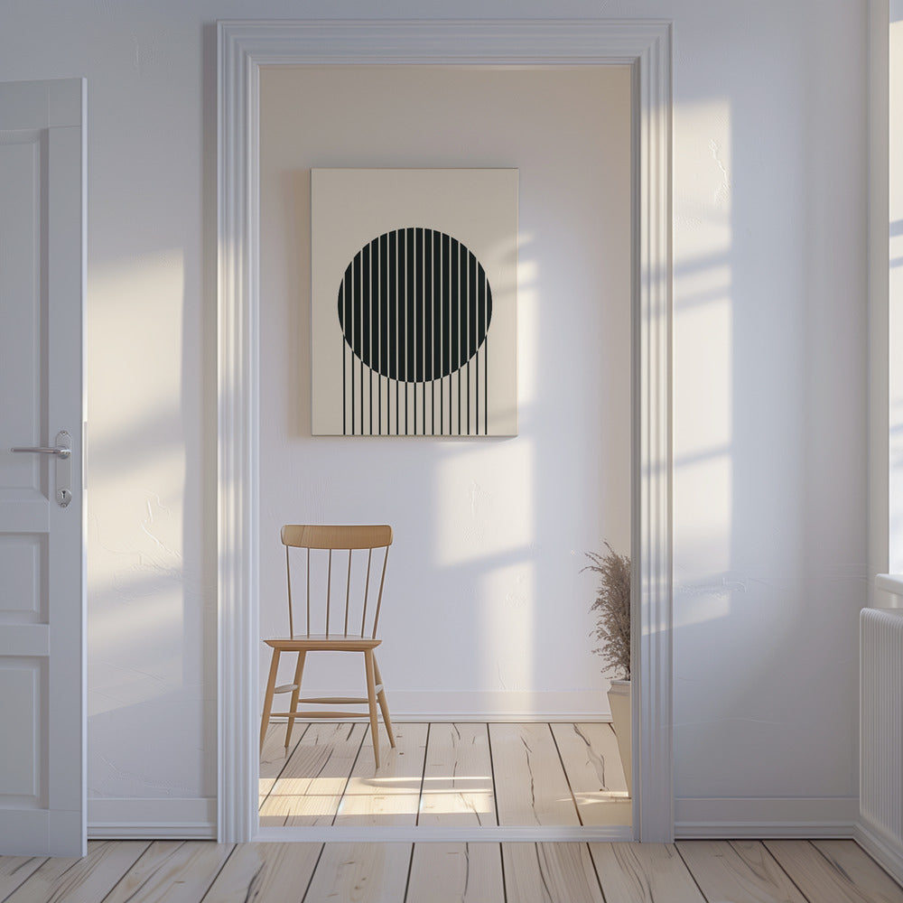 Minimal Circle Vibes #1 | Canvas
