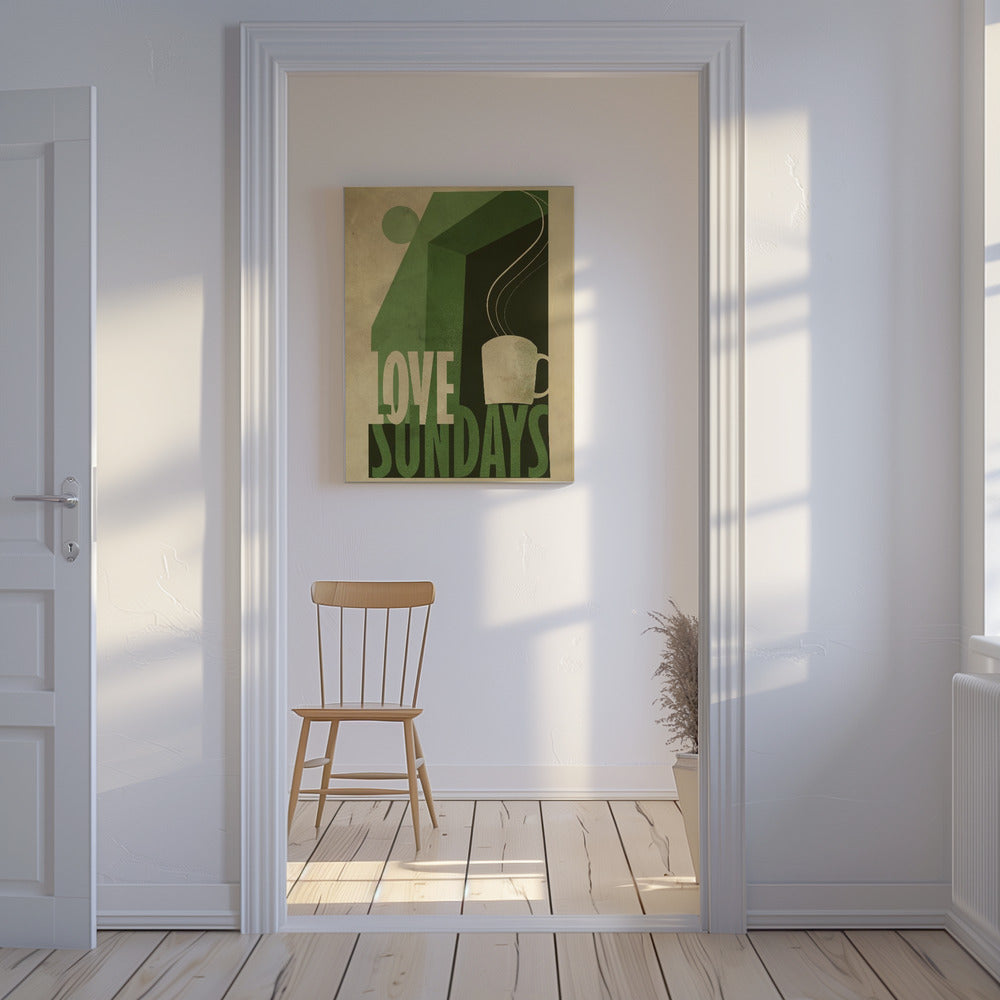 Love Sunday Druck | Leinwand