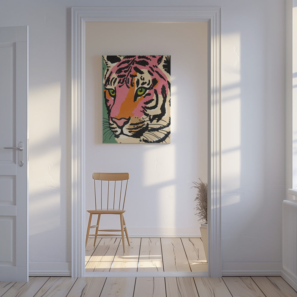 Lebendiger Tigerblick | Leinwand