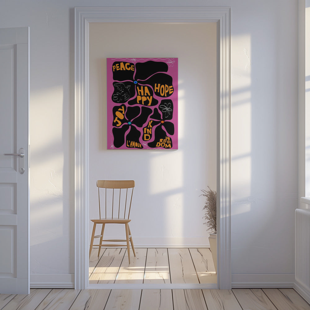 Flower of the Time - Purple | Canvas