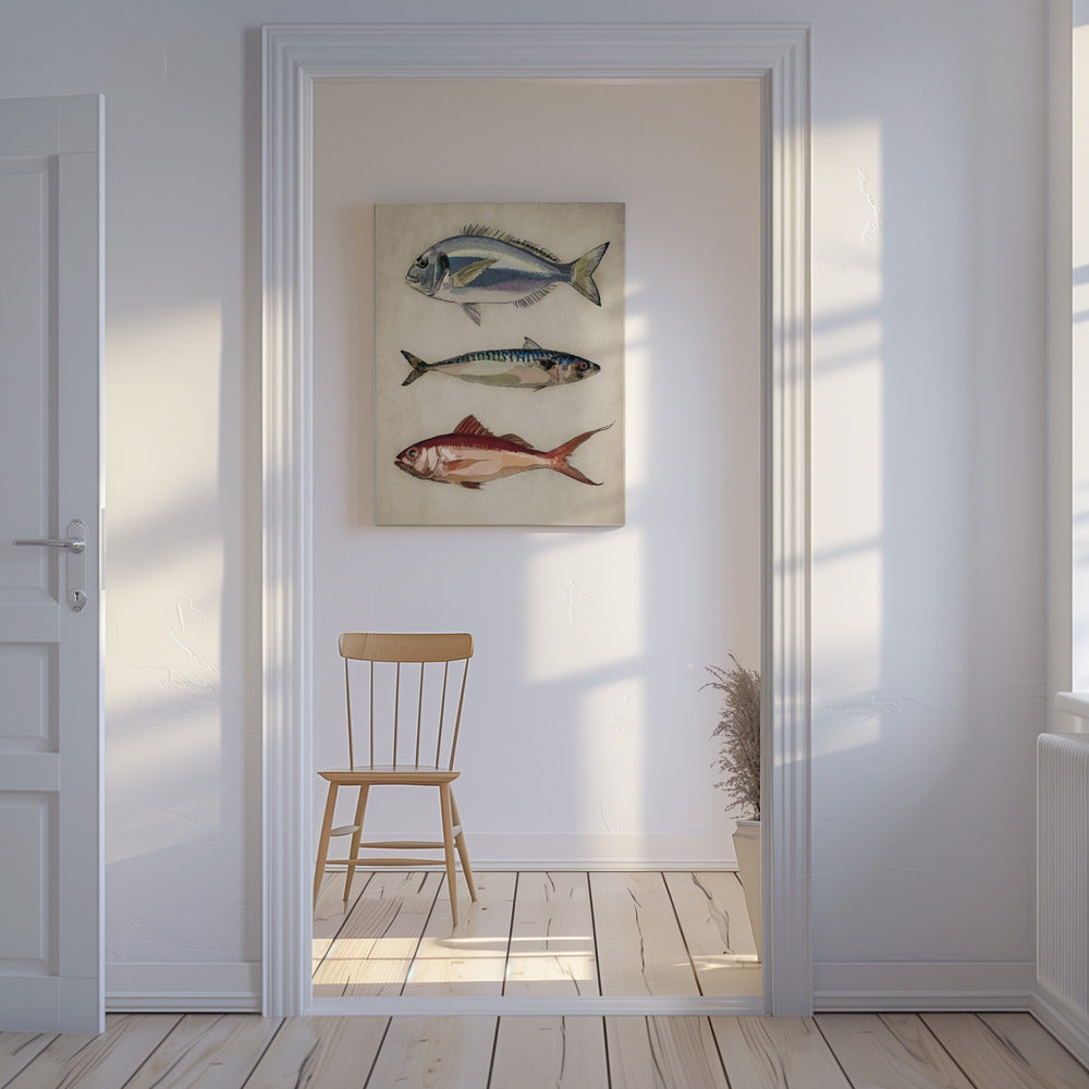 Trio des Meereslebens | Leinwand