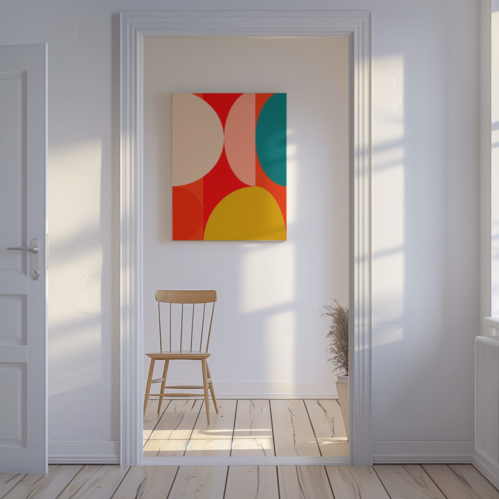 Mid Century Pastel 13 | Canvas