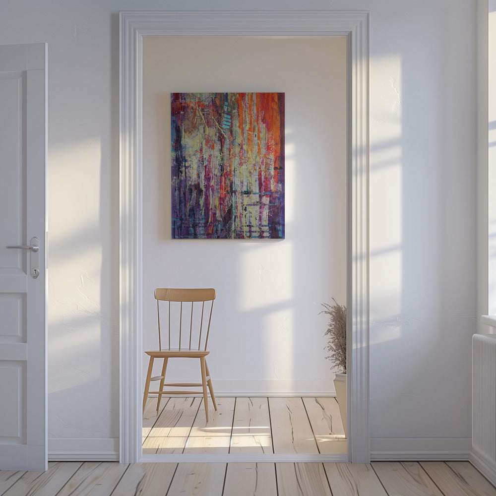 Graceful Echoes of Vibrance | Canvas