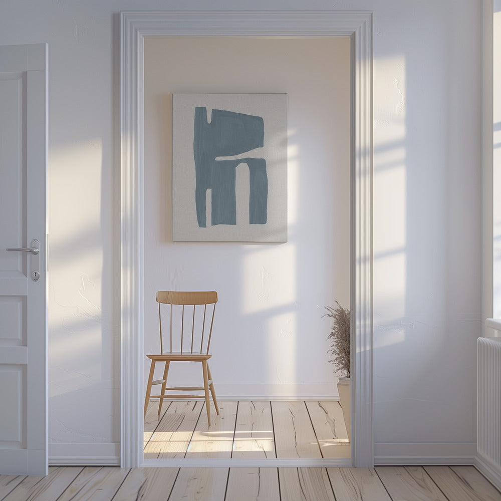 Mid Century Blue II | Canvas