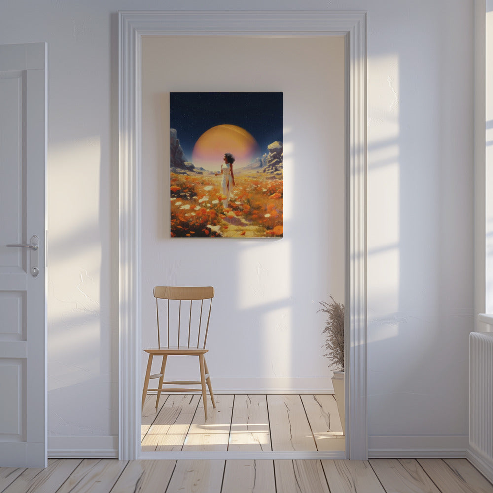 Kosmische Blumenfelder | Leinwand